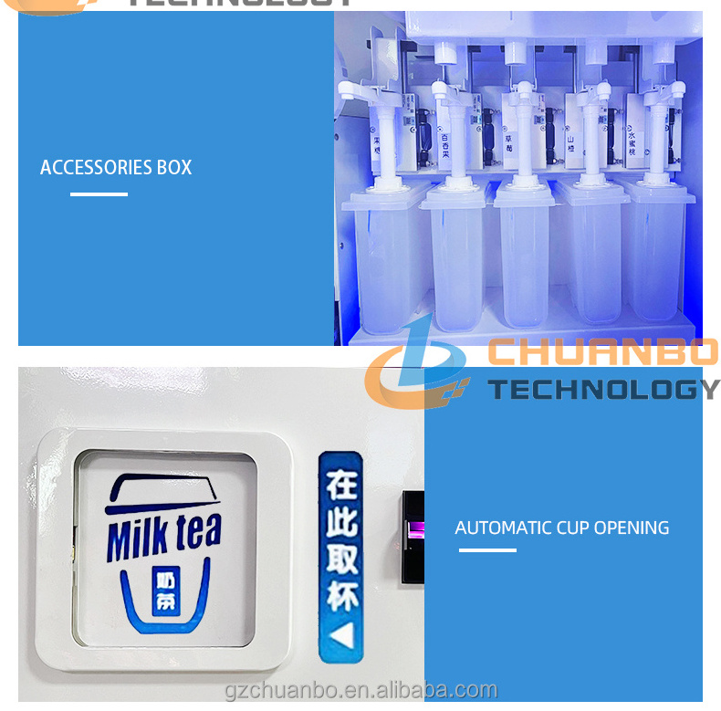 Robot Arm Milk Tea Vending Machine For Sale Bubble Tea Vending Machine Milktea Automatic Tea Coffee