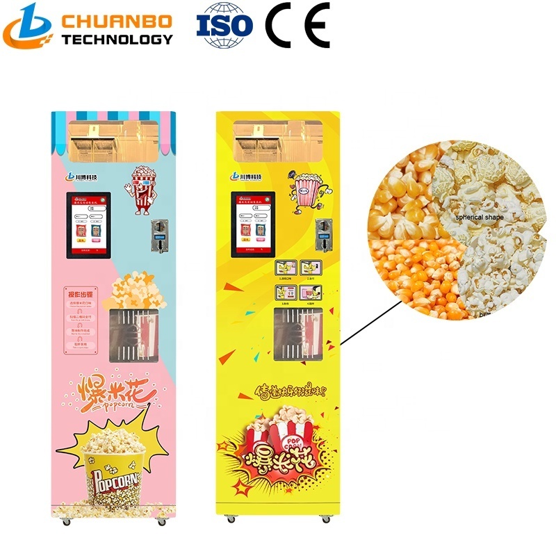 chuanbo technology Best Sale Automatic Popcorn Maker Movie Theater /Bar/Popcorn Making Vending Machine