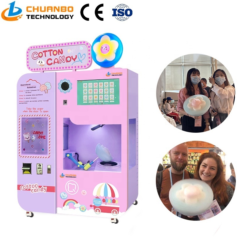 Fully automatic Sugar Cotton Candy Vending Machine Accessories Spare Parts Full Automatic Cotton Candy Machine  Manufacturer