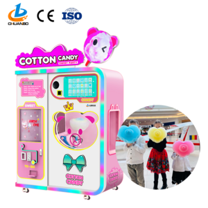 Chuanbo Technology candy cotton machine automatic vending Machine cotton candy floss machine With Super Touch Advertising