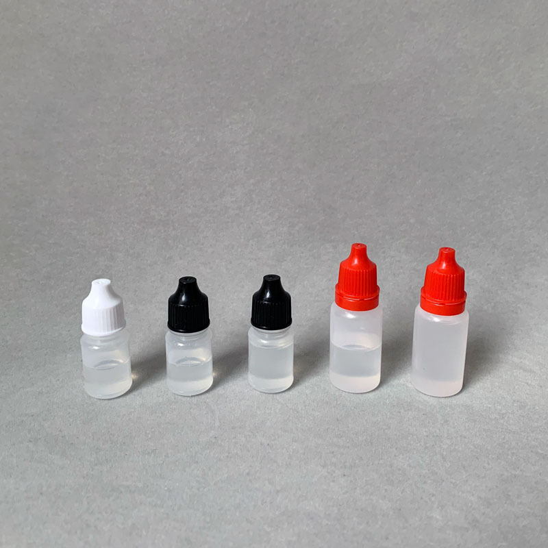 3ml 5ml 10ml 15ml 20ml 30ml 50ml 100ml PE plastic soft eye drop glue squeeze dropper bottle with childproof cap