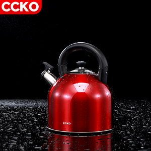 Hot Sale Kitchen Appliances Red Silver 3L 5L Stainless Steel Whistling Kettle Tea Kettle Water Kettles For Hotel Restaurant