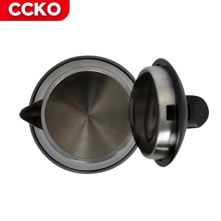 Silver 0.8L Portable Kettle For Boiling Water Electric Kettle Stainless Steel Home Restaurant Hotel Electric Kettle Tray Set