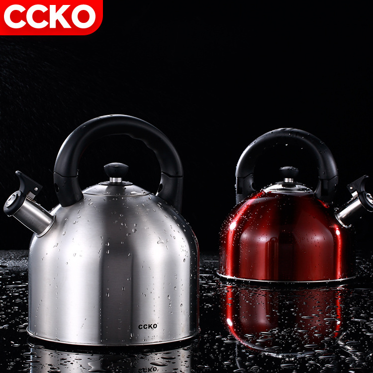 Hot Sale Kitchen Appliances Red Silver 3L 5L Stainless Steel Whistling Kettle Tea Kettle Water Kettles For Hotel Restaurant