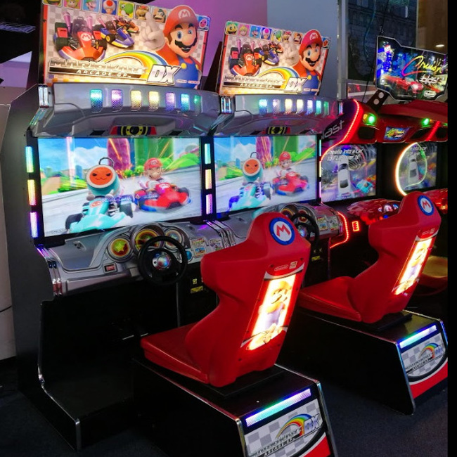 Video Arcade Driving Game Coin operated car racing game Mario Kart DX