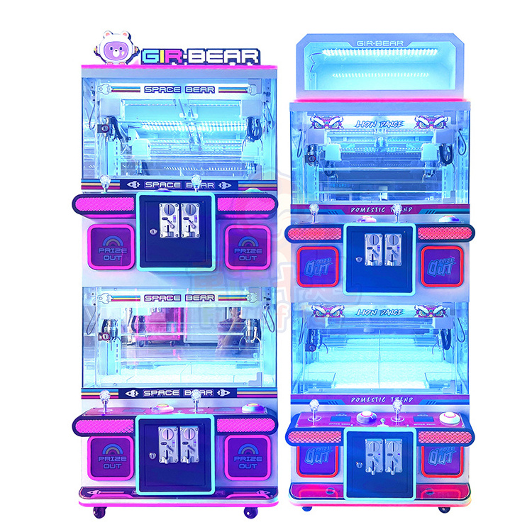 2023 New Doll Crane Boutique Toy Catcher Prize Arcade Game Machines 4 Players Mini Plush Crane Claw Machine For Sales