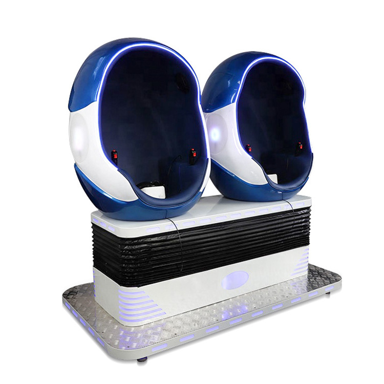 Indoor 360 Degree Motion Cinema Egg Chair 2P 9D VR Machine For Game Ceter VR Cinema 9D VR Simulator Game