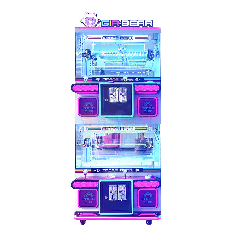 2023 New Doll Crane Boutique Toy Catcher Prize Arcade Game Machines 4 Players Mini Plush Crane Claw Machine For Sales