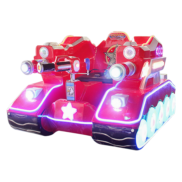 Top Seller Parent-kid Interactive game with led light Gun Shooting Kid Ride On Tank Robot machine for Amusement Park