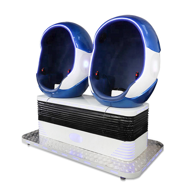 Indoor 360 Degree Motion Cinema Egg Chair 2P 9D VR Machine For Game Ceter VR Cinema 9D VR Simulator Game