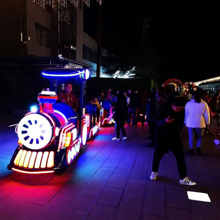 Classical Amusement Park Rides kids Attractions Tourist Electric Mini mall Trackless Train Ride For Sale