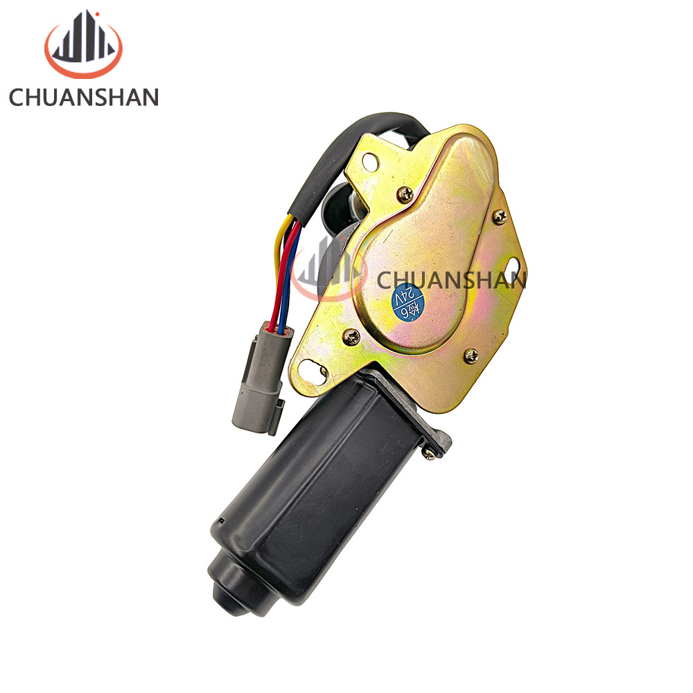 Yuchai Windshield Wiper Motor Windshield Wiper Arm Mount Excavator Parts 60/85 35/50-6-7 135-8 24V