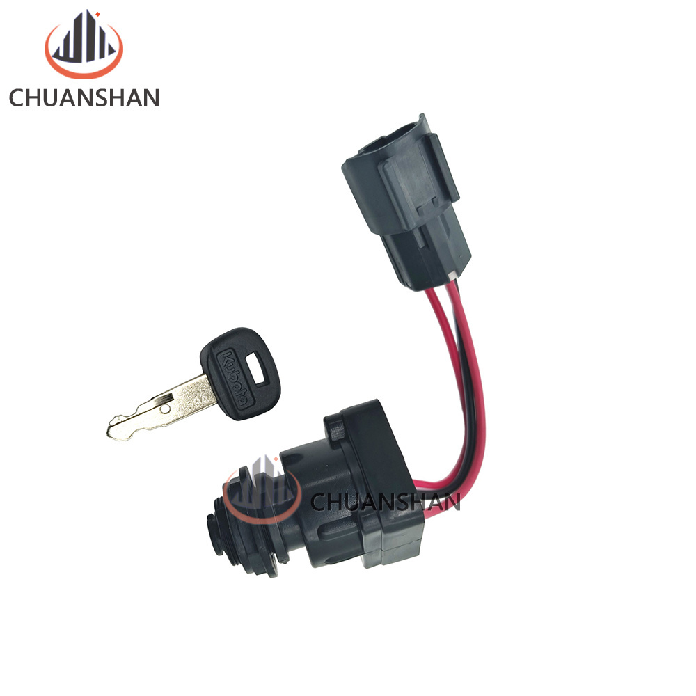 Constructlon Machinery Parts For Mining Kubota Ignition Switch 20 30 35 KX155 161 Start key RC411-5396