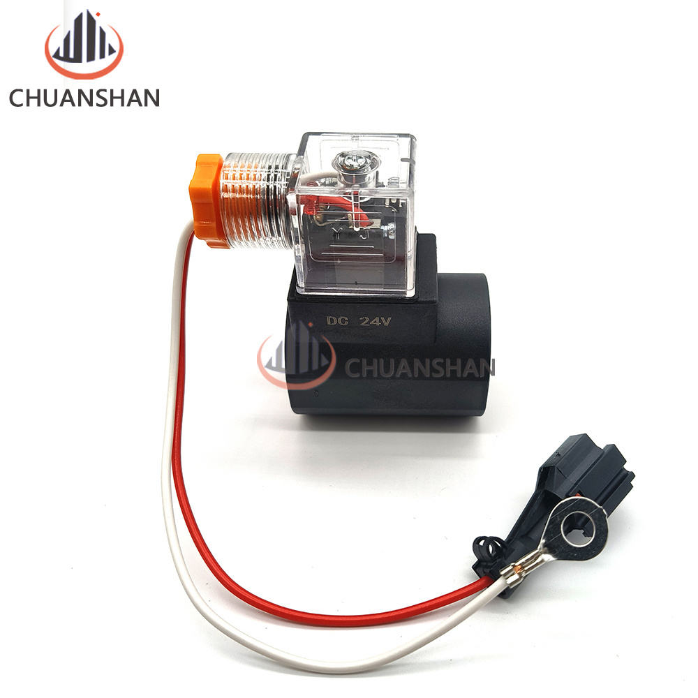 Construction Machinery Parts For Quick Change Hydraulic Pump Solenoid Valve Coil HC-16 Inner Diameter 16 Height 51 DC24V