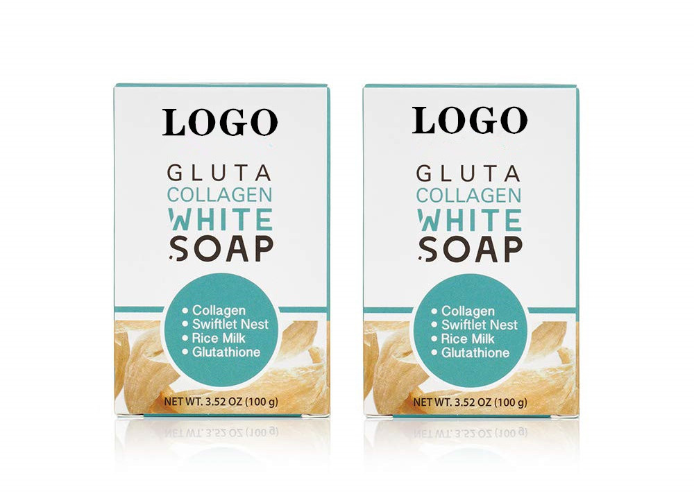 Private Label natural  Gluta Collagen White Soap Reduce Wrinkles Freckles Acne-Firm Brightening