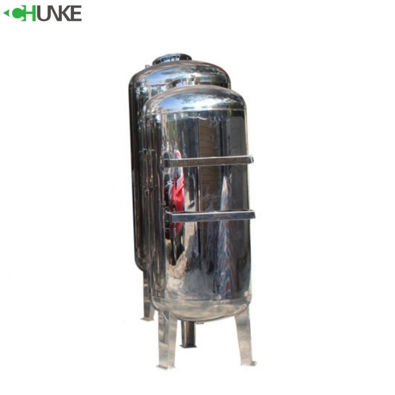 sus304/316 Sterile water tank Mechanical filter, activated carbon quartz sand filter  stainless steel water tank