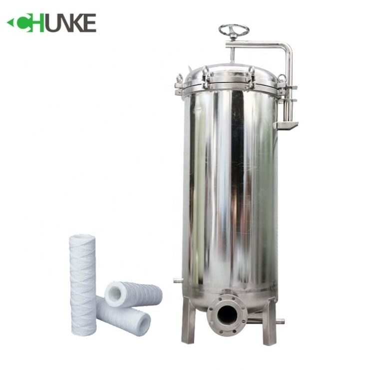 20 inch Double o-ring FRP/stainless steel tank cartridge water filter housing