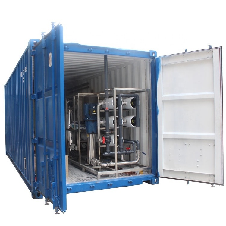 Containerized seawater desalination plant, container RO system for brackish water desalination, water treatment machinery