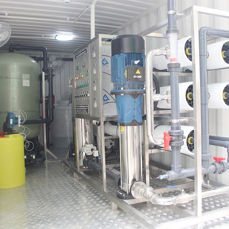 Containerized seawater desalination plant, container RO system for brackish water desalination, water treatment machinery