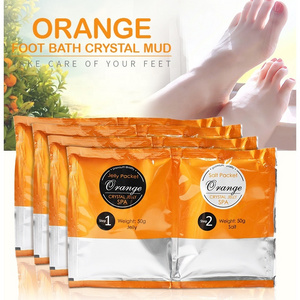 OEM Private Label Beauty Jelly Pedicure Foot Spa Natural Relaxing Organic Sea Salt Foot Scrub Soak Foot Spa Soak