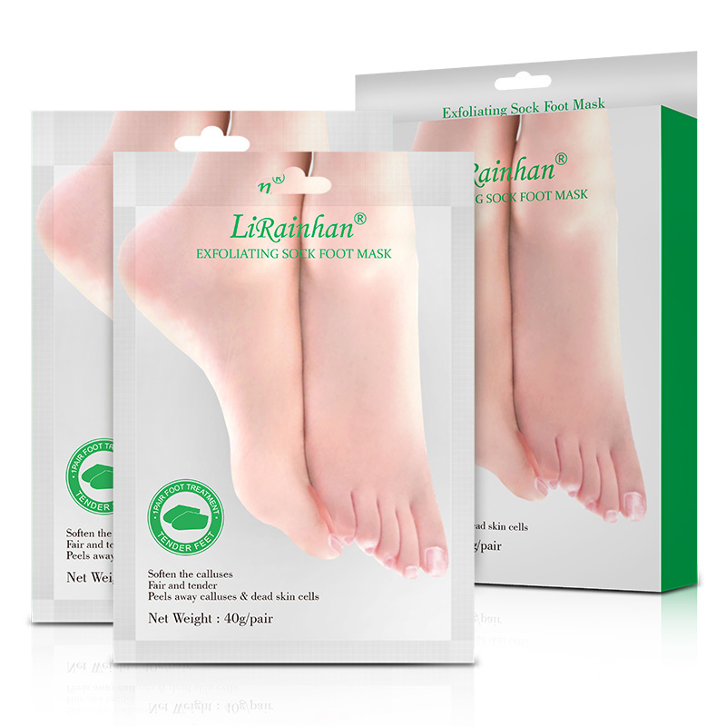 Private Label  Hot Selling Exfoliating Foot Peel Mask foot exfoliation peeling foot mask