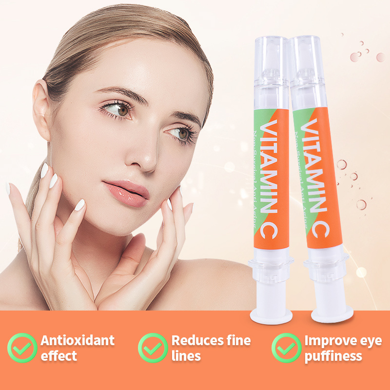 Korean pure vitamin c serum e vitamina c  tumeric serum Private Label Anti Aging Wrinkle Removal face slimming cream