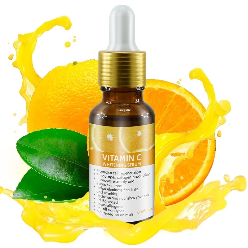 Private Label Natural Moisturizing Whitening Face Serum With Balance Vitamin C Hyaluronic acid Skin Care Retionl Facial Serum