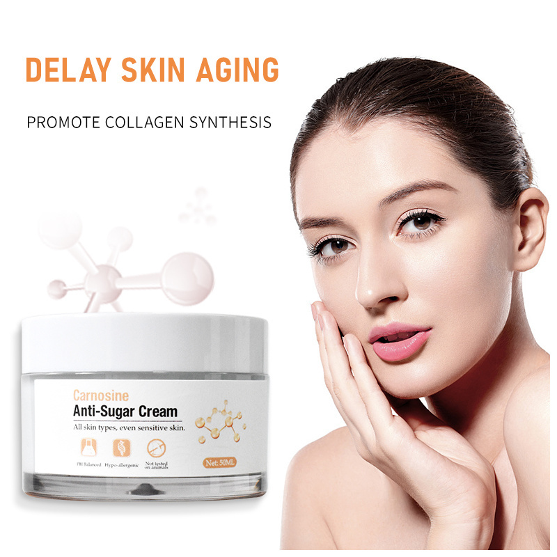 Moisturizing cream skin whitening lotion korean anti aging lightening Hydrating carnosine anti-sugar Face Cream