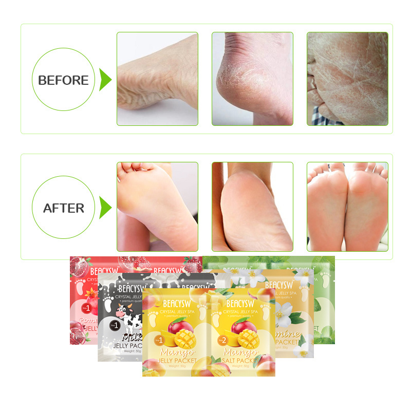 Foot Soak Jelly Soap Soothe Sore Tired Feet Moisturizing Foot Bath Salt For Toenail Fungus For Women Men Daily Foot Care