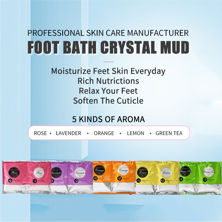 wholesale jelly pedicure 2 Steps pedicure spa Jelly Foot Soak Cruelty Free Cosmetics Skin Care Product