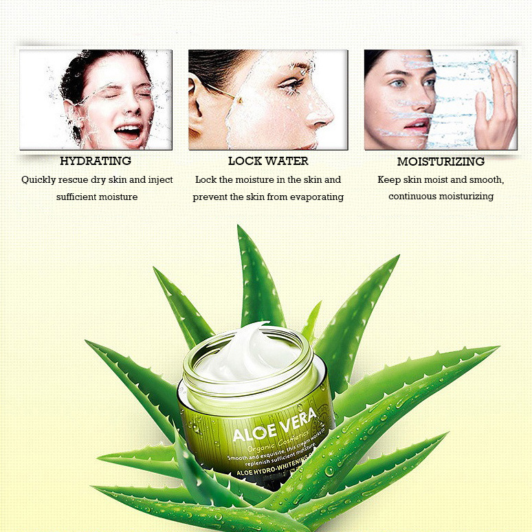 Wholesale Face Beauty Whitening Night Cream Natural Organic Aloe Vera Cream