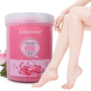 Wholesale Jelly Pedi Foot Salt Scrub Pedicure Relieve Foot Tired Skin Exfoliating Remove Dead Skin Foot Soak