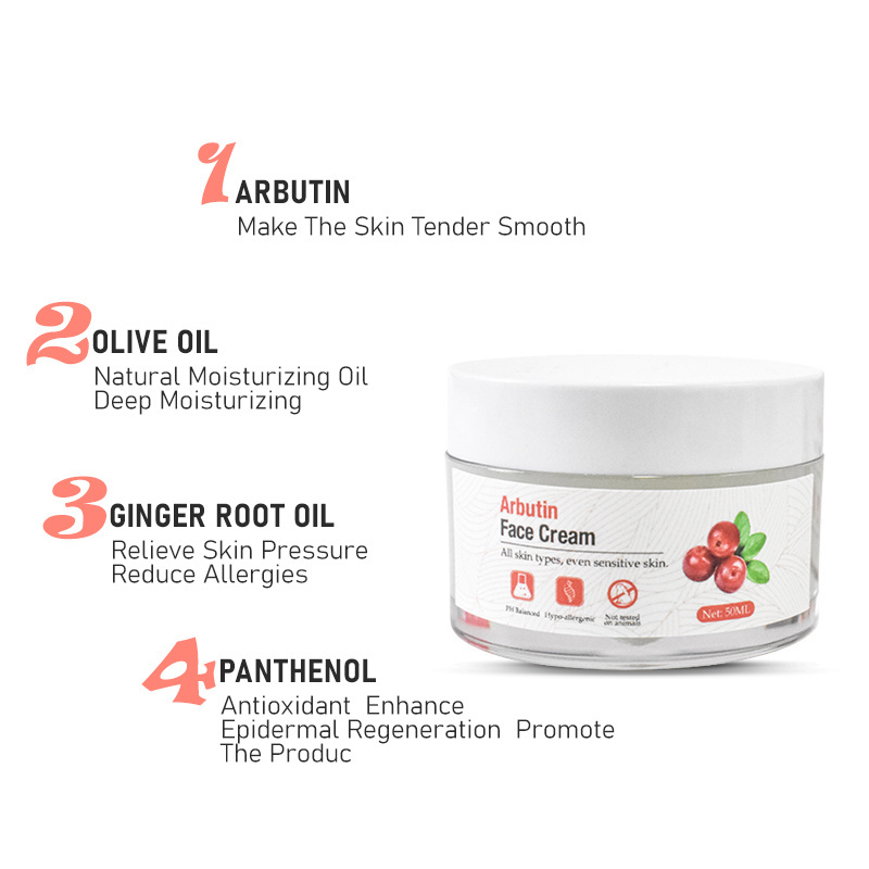 Kojic Acid  Arbutin Bearberry Licorice Skin Lightening Cream