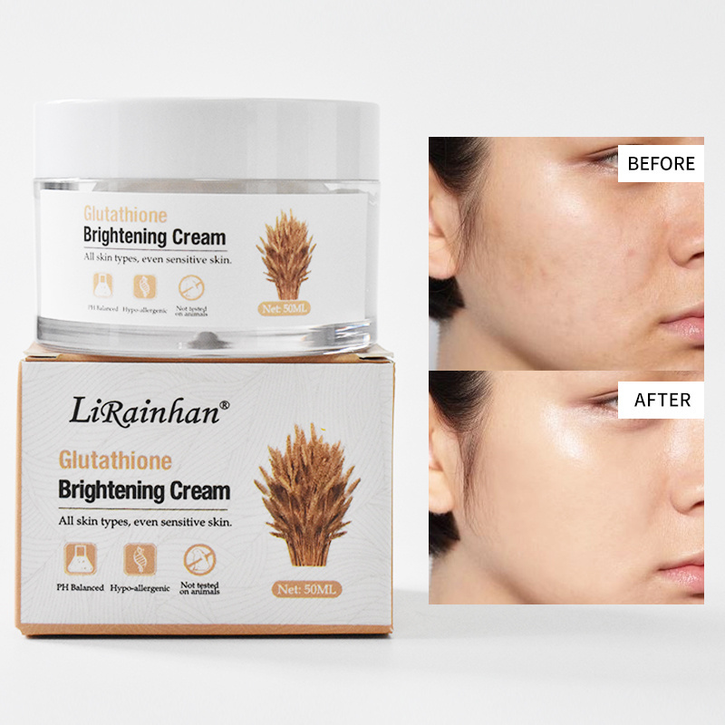 Oem bleaching cream for black skin whiten lightening moisturizer Organic gluta thione whitening cream