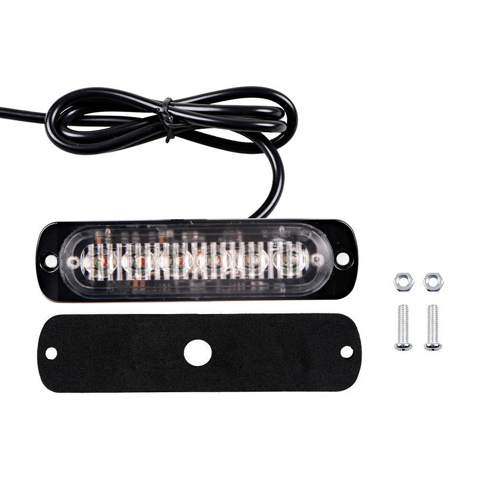 LED-06t Ultal thin design 6*3w truck led Strobe Light waterproof strobe light LED warning side flashing light