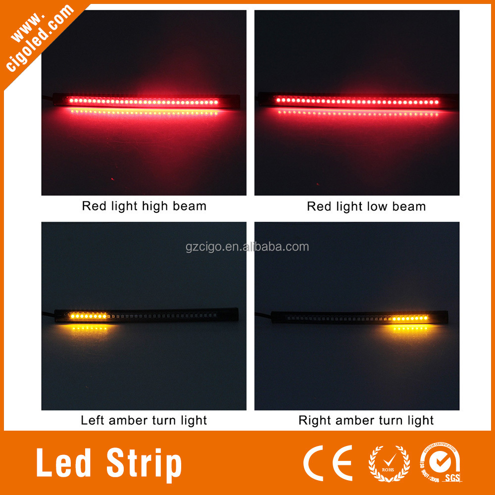 LED Strip 32 LED SMD3528 led LED Warning DC 12V soft strip motorcycle big lamp light flash light bar