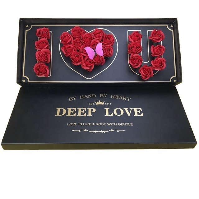 Saint Valentine's Day Mother's Day i love you fresh rose flower box