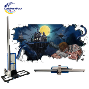 3D Effect Wall Painting Printer Vertical Mural Wall Inkjet Printer With EPS DX7 Printhead