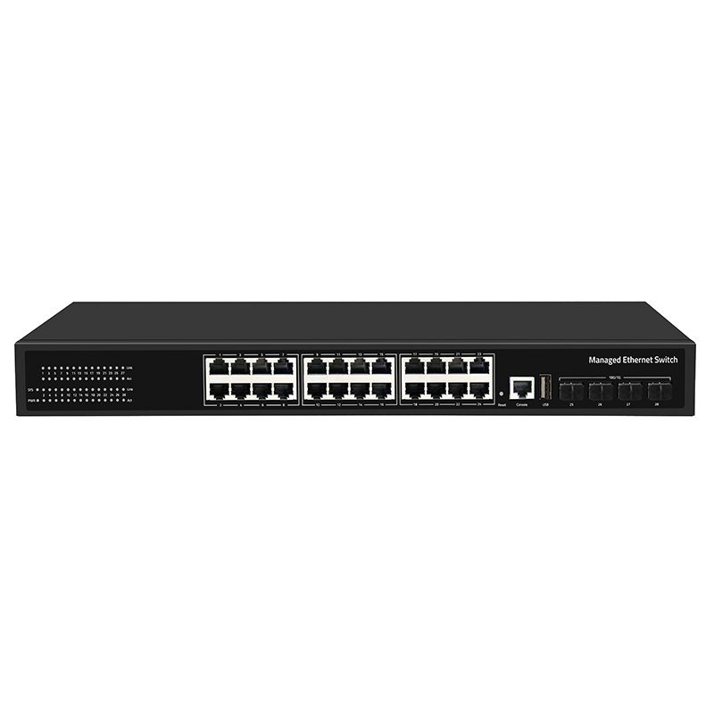 Factory Price 24 Ports 10G SFP+ Uplink L3 Managed Gigabit Network Switches