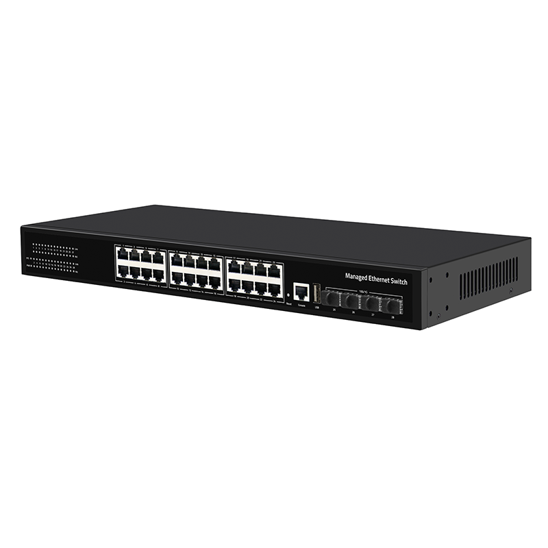 Factory Price 24 Ports 10G SFP+ Uplink L3 Managed Gigabit Network Switches