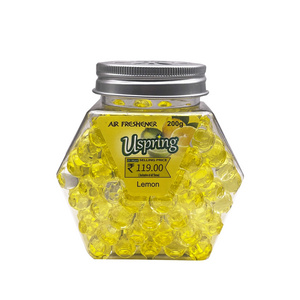 New Lemon Scent  Clear Air Odor Eliminator Gel Beads  Air Freshener