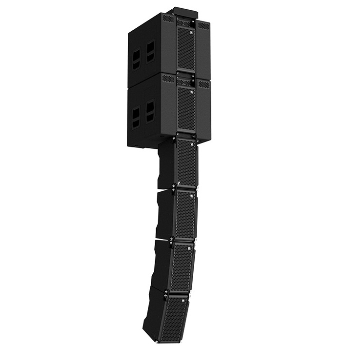 High quality dual 8 inch line array speakers indoor outdoor stand set active mini line array