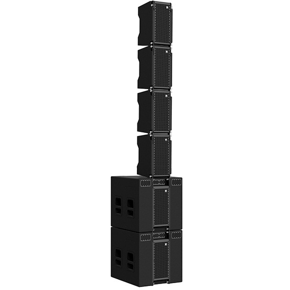 High quality dual 8 inch line array speakers indoor outdoor stand set active mini line array