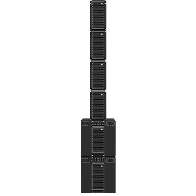 High performance dual 8 inch double coaxial mini active line array