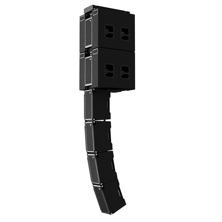 High performance dual 8 inch double coaxial mini active line array