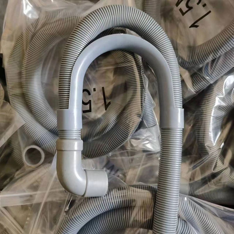 Washing machine plastic flexible drain hose PE 1.5M washer hose