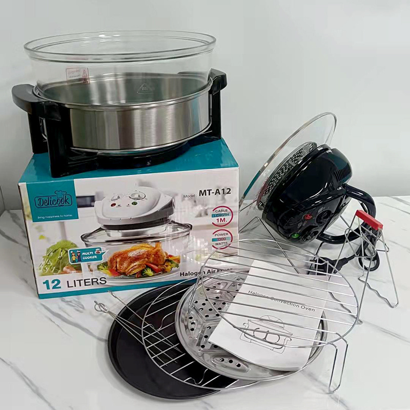 12L Electric Multifunctional Halogen Convection Air Oven Cooker Air Fryer