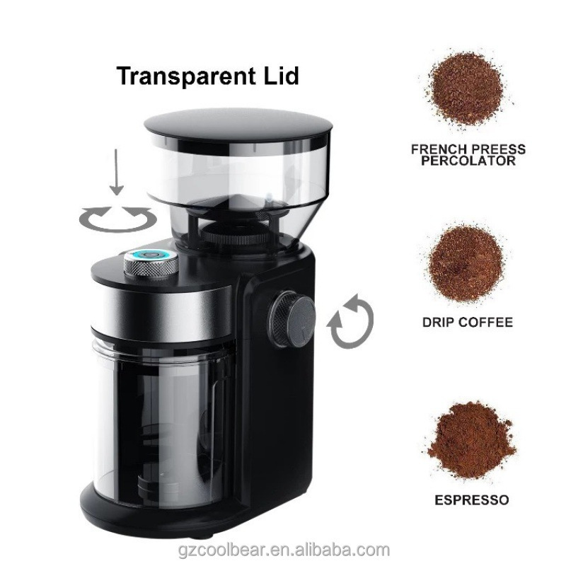 Portable Small Household Office  Espresso  Spice And Coffee Bean Grinder Electric Burr  220v