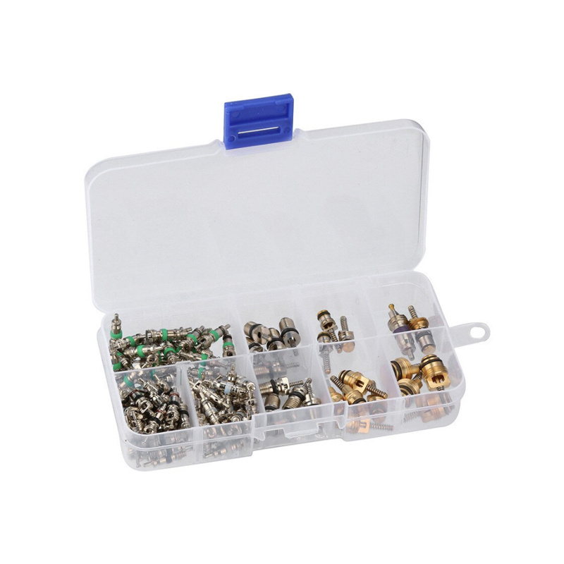 135 pieces Assortment A/C Valve Core R134 Kit Of 11 Kinds Of AC Valves HVAC valve Car auto air conditioner