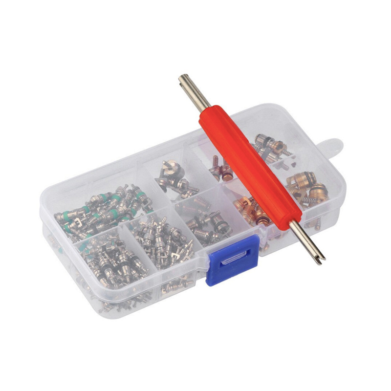 135 pieces Assortment A/C Valve Core R134 Kit Of 11 Kinds Of AC Valves HVAC valve Car auto air conditioner